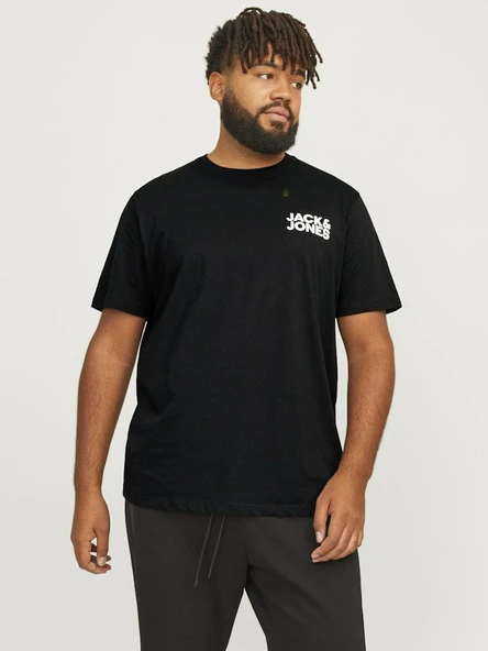Jack Jones Corp Logo Plus Erkek Tişört 12158505 - 3