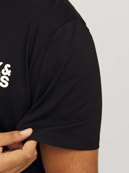 Jack Jones Corp Logo Plus Erkek Tişört 12158505 - 4