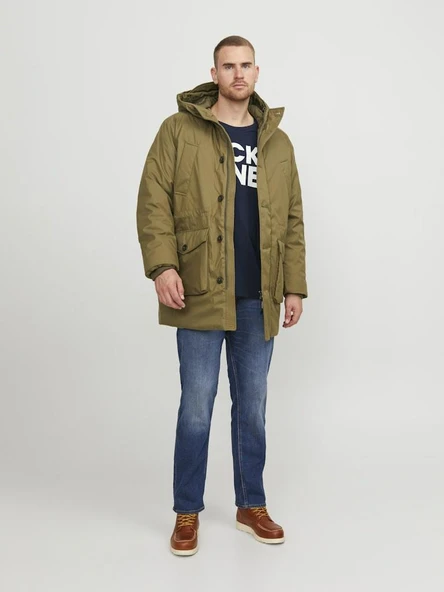 Jack Jones Corp Logo Plus Erkek Tişört 12158505 - Resim 4