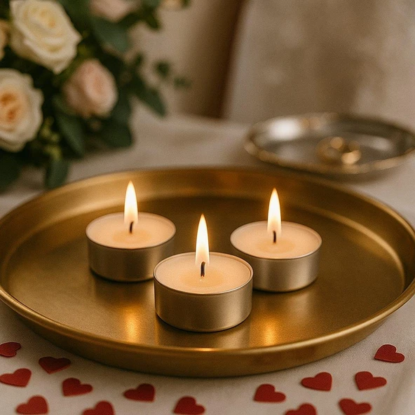 Kruvazör  Roll-up Beyaz Tealight Mum 7,5gr 100lü - 3
