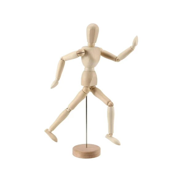 Eskiz Mankeni Ahşap Model 15 cm Manken Modelling - 1