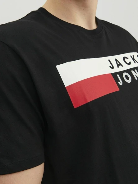 Jack Jones Corp Logo Plus Erkek Tişört 12158505 - 2