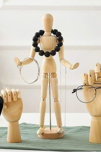 Eskiz Mankeni Ahşap Model 20 cm Manken Modelling - 10