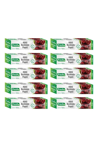 Süpertrend  Fresh-up 17x23 Ekonomik Kilitli Buzdolabı Poşeti 120 Adet