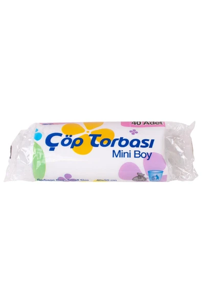 Kruvazör  Canhome Mini Çöp Torbası Şeffaf 40x50cm 40lı
