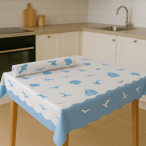 Süpertrend  Roll-up Rulo Kağıt Masa Örtüsü Marin Desenli 100 X 150cm 16 Yaprak