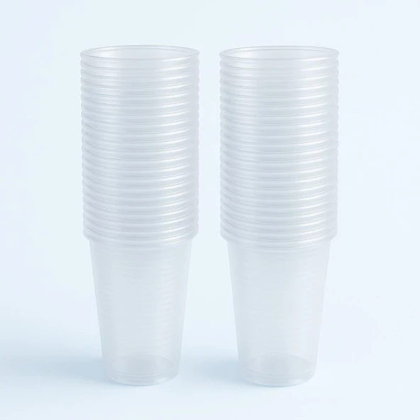 Kruvazör  Plastik Bardak Ekonomik Şeffaf 500cc 50li - 2