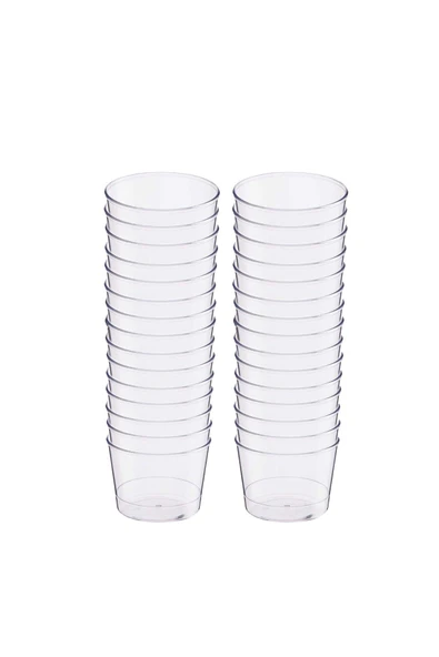 Süpertrend  Plastik Kristal Silindir Tatlı Kasesi 180cc 30lu