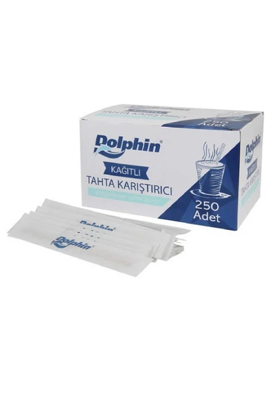 Süpertrend  Dolphin Kağıtlı Tahta Karıştırıcı 18cm 250li
