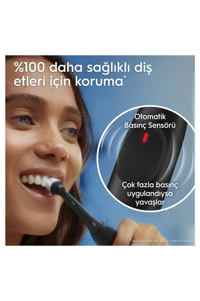 İo 2 Gece Siyahı Şarjlı Diş Fırçası 1 Diş Fırçası Başlığı 1 Seyahat Kutusu - 4