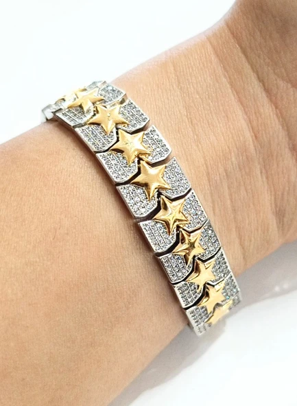 Monalisa Home Lüks Parıltılı Gösterişli Figürlü Bileklik