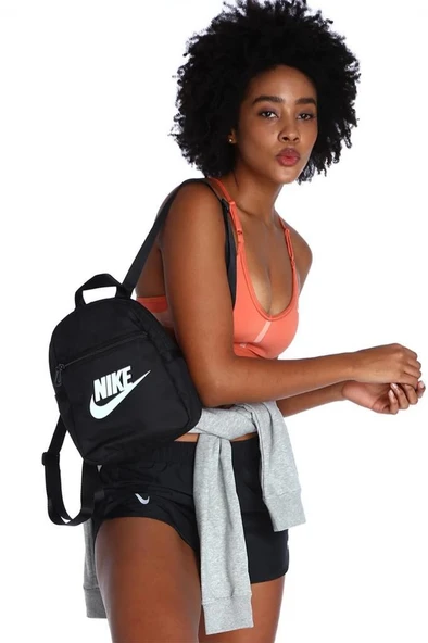 Nike NSW Futura 365 Mini CW9301-010 Siyah Unisex Mini Sırt Çantası - 2