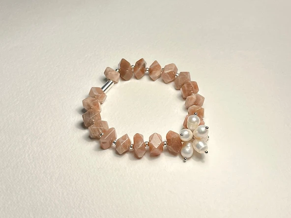 LUMİN  GÜNEŞTAŞI LASTİKLİ BİLEKLİK - Resim 3