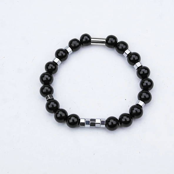 Oltu Taşı Hematit Lastikli Bileklik ürün görseli