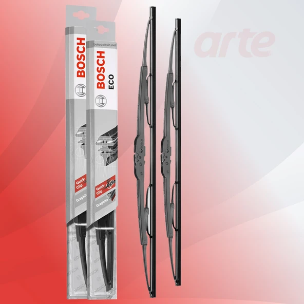 Volvo S40 1 Ön Silecek Takımı (1995-2003) Uyumlu | Bosch Eco Serisi | 2'li Set | - 4