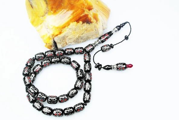 Oltu Taşı Pervane Model  Tespih - Resim 3