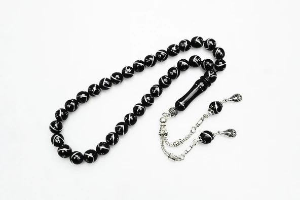 Tek Zikzak Dörtlü Bafon İşleme Tespih ürün görseli