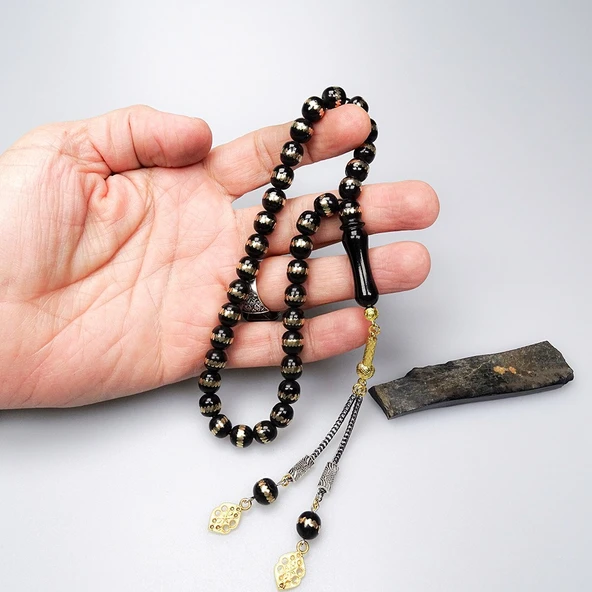 Sarma Model  Pirinç İşlemeli Tespih - Resim 3