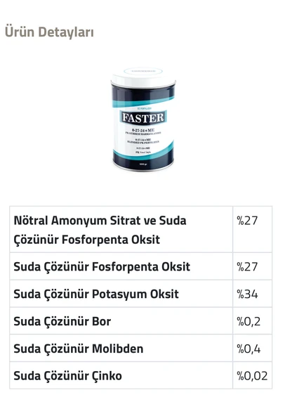 Candem FASTER 0-27-34+ME (500 GR)