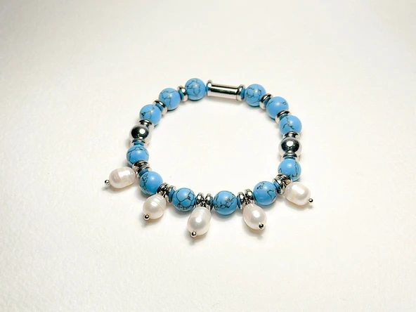 SAFİR AY LASTİKLİ BİLEKLİK - Resim 2