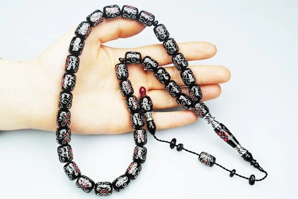 Oltu Taşı Pervane Model  Tespih - Resim 2