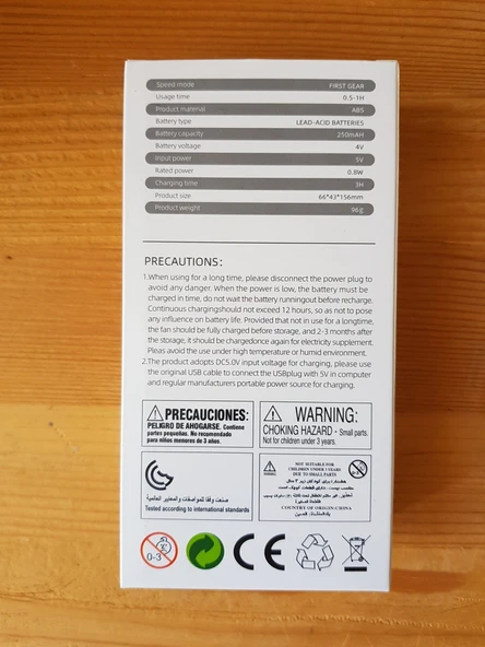 Şarjli Mini El Fanı Masa Fanı Soğutucu Vantilatör Usb  Mor Renk - 5