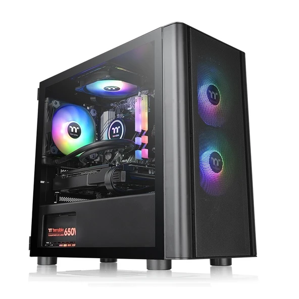THERMALTAKE V150 BREEZE TG CA-1R1-00S1WN-02 GAMING MICRO-TOWER PC KASASI ürün görseli