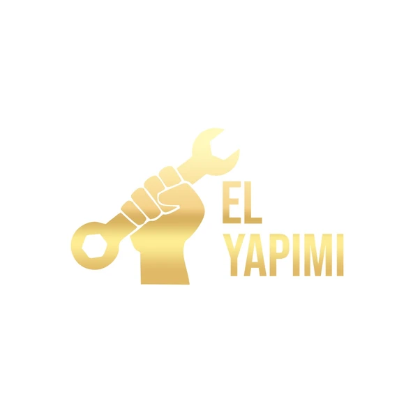 El Yapımı Araba Sticker 17x17 Cm Gold ürün görseli