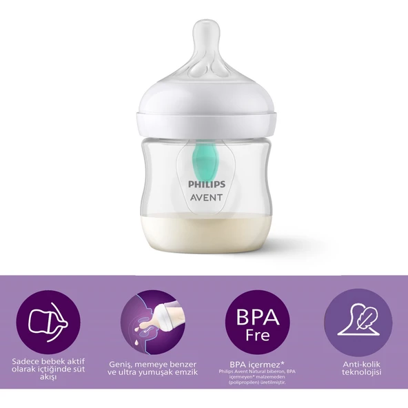 Philips Avent Natural Response Anti-Colic PP Biberon 125 ml +0 ay ürün görseli
