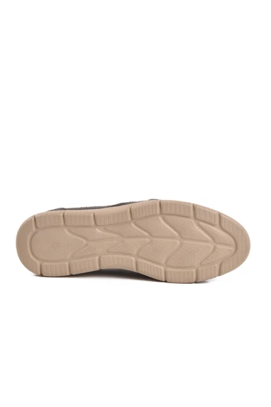 Aspor Siyah Hakiki Deri Erkek Casual Ayakkabı - Resim 5