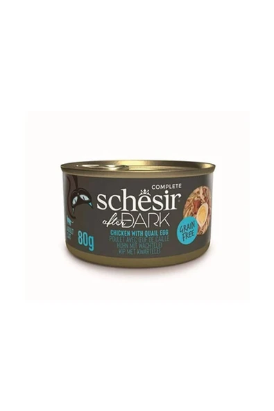 Schesir After Dark Pate Tavuk Etli Ve Bıldırcın Yumurtalı Tahılsız Yetişkin Kedi Konservesi 80 gr - 2