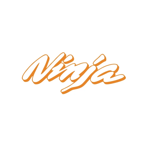 Ninja Araba Sticker 17x17 Cm Turuncu ürün görseli