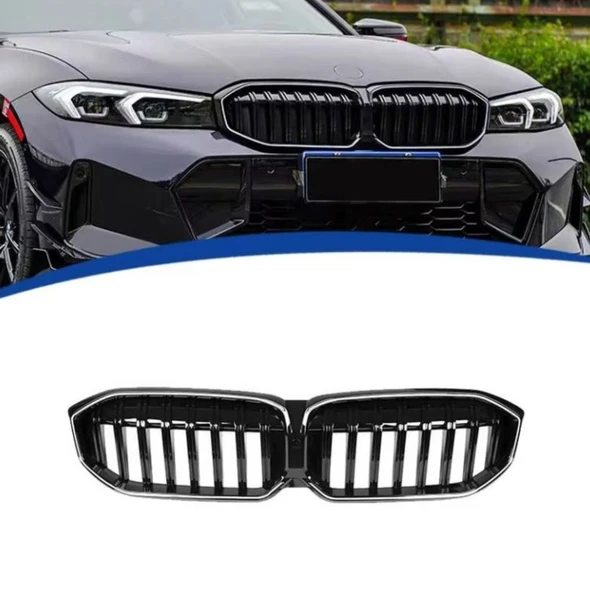 Bmw 3 serisi G20 Lci ön panjur böbrek Ledli 2023+ Sonrası Uyumlu - 4