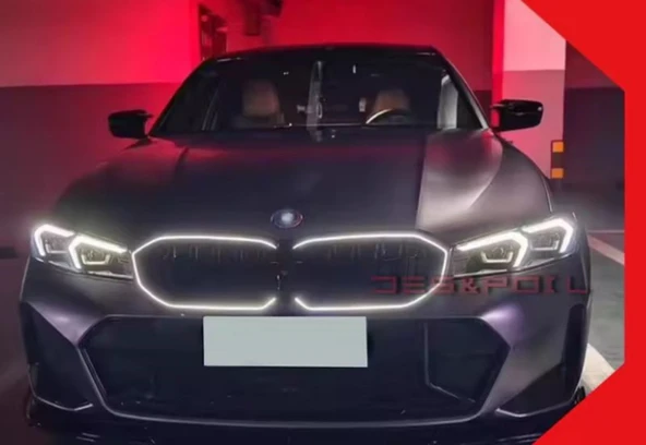 Bmw 3 serisi G20 Lci ön panjur böbrek Ledli 2023+ Sonrası Uyumlu - 2