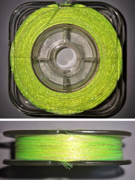 Eagenset Hazır Çapari Kombini Ultraviyole Uv Neon Sarı Makarada