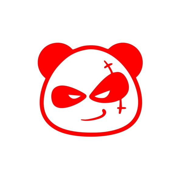 Serseri Panda Araba Sticker 17x17 Cm Kırmızı ürün görseli