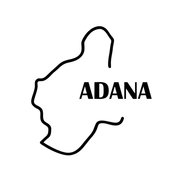 Adana Harita Araba Sticker 17x17 Cm Siyah ürün görseli