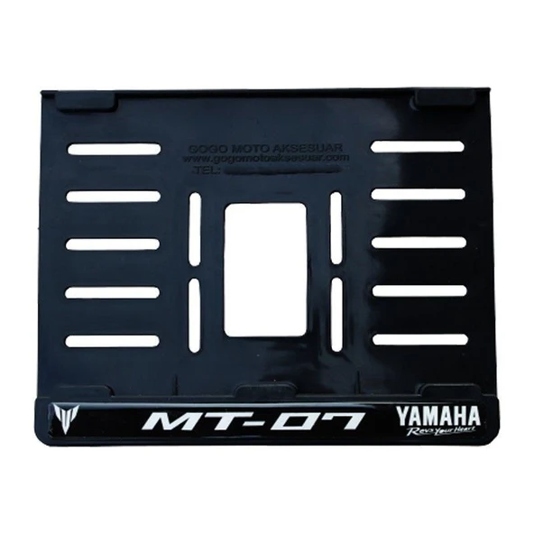 YAMAHA MT-07 UYUMLU 2 PLASTİK (15x24 cm) KIRILMAZ PLAKALIK - 1