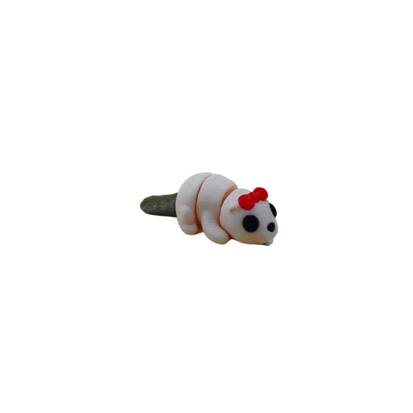 Kız Su Samuru Figür - 3D Sevimli Su Canlısı Oyuncağı - 3