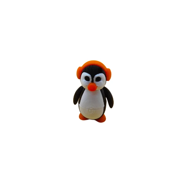 Kulaklıklı Penguen Figür - 3D Sevimli Karakter - 6
