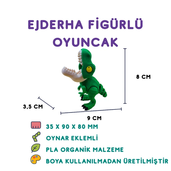 Trex Figür - 3D Karakter ve Film Temalı Oyuncak