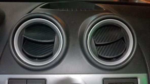 print studio Ford Fiesta MK6 Hava Menfezi Kanatları - Resim 3