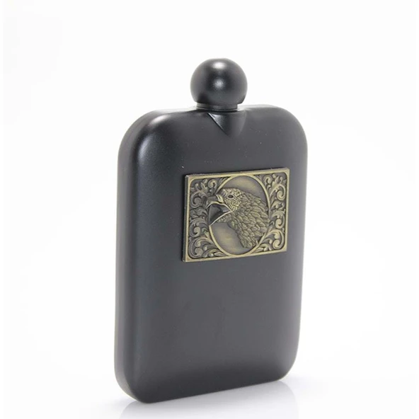 Paslanmaz Çelik Kartal Tasarımlı 6 Oz Matara