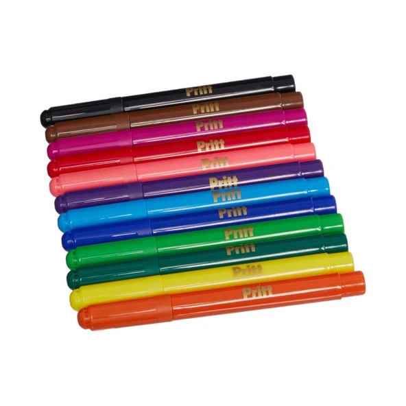 Pritt Jumbo Yuvarlak Uç Keçeli Kalem 12 Renk (1687975) - 3
