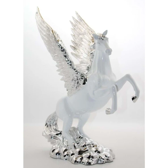 Polyester Kanatlı At Figürü Biblo ürün görseli 1
