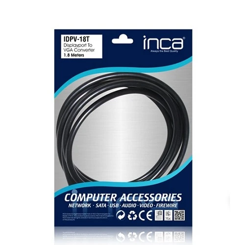 INCA IDPV-18T 1.8metre DP-VGA (E) Görüntü Kablosu ürün görseli