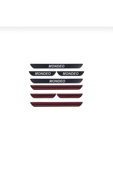 FORD MONDEO 2000-2007 MODELLER OLD KARBON KAPI EŞİĞİ 4 PARÇA KROM YAZILI - Resim 4