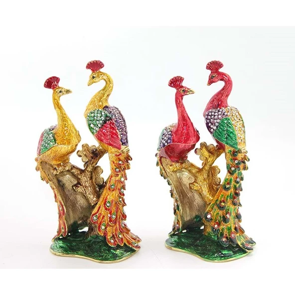 Taşlı 2'Li Tavuskuşu ürün görseli 1