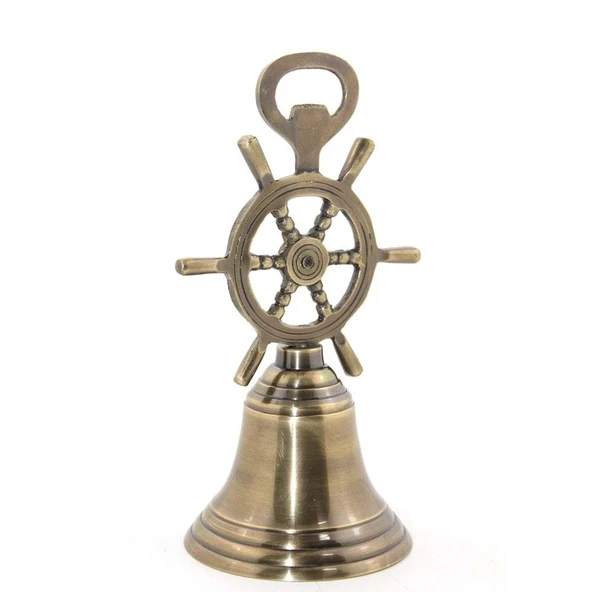 Pirinç Dümenli El Çanı - Resim 2