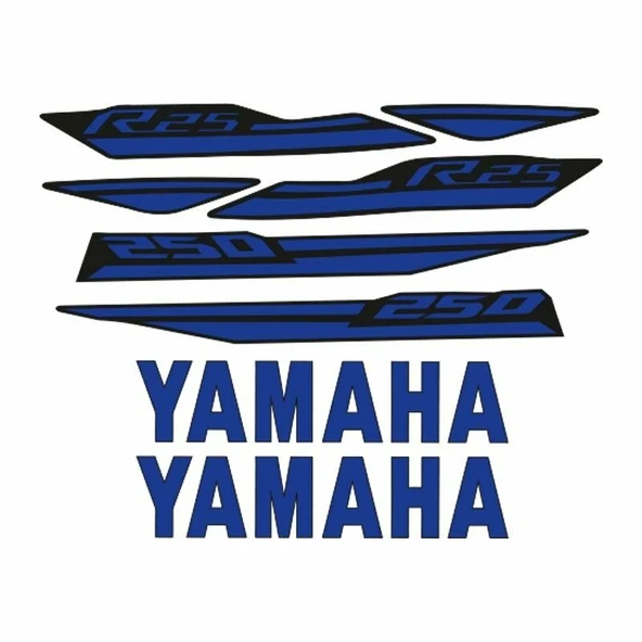 YAMAHA R25 UYUMLU STİCKER SET 002 - 1